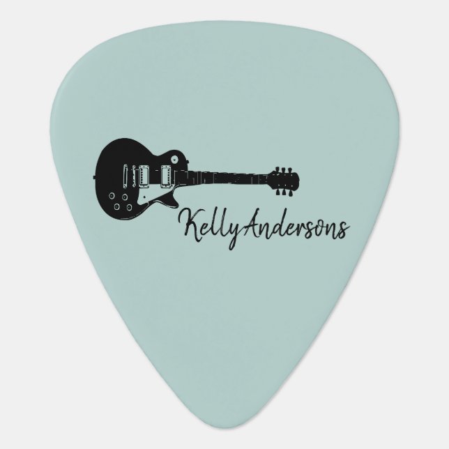 Cool rock guitar music pick (Front)