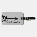 Cool Rock Guitar Music Travel Luggage Tag at Zazzle