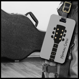Cool Rock Guitar Music Travel Luggage Tag