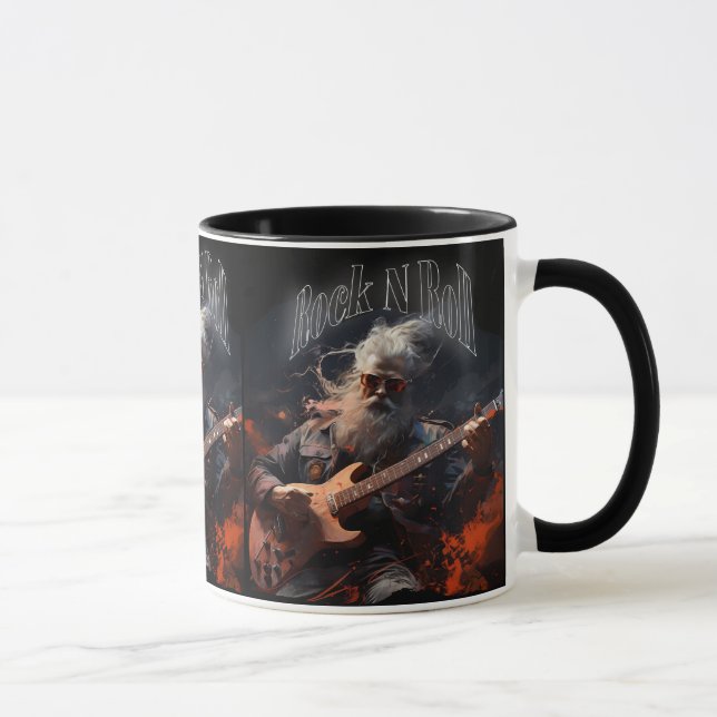 Cool  Rock N Roll Guitarist Mug (Right)