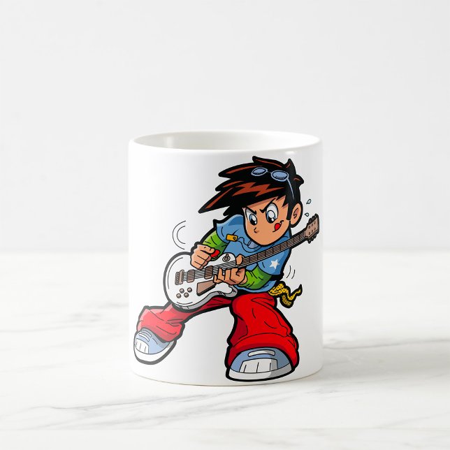 Cool Rock Star Guitarist Fun Musician  Coffee Mug (Creator Uploaded)