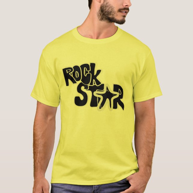 Cool Rock Star Rock n Roll t-shirt design (Front)