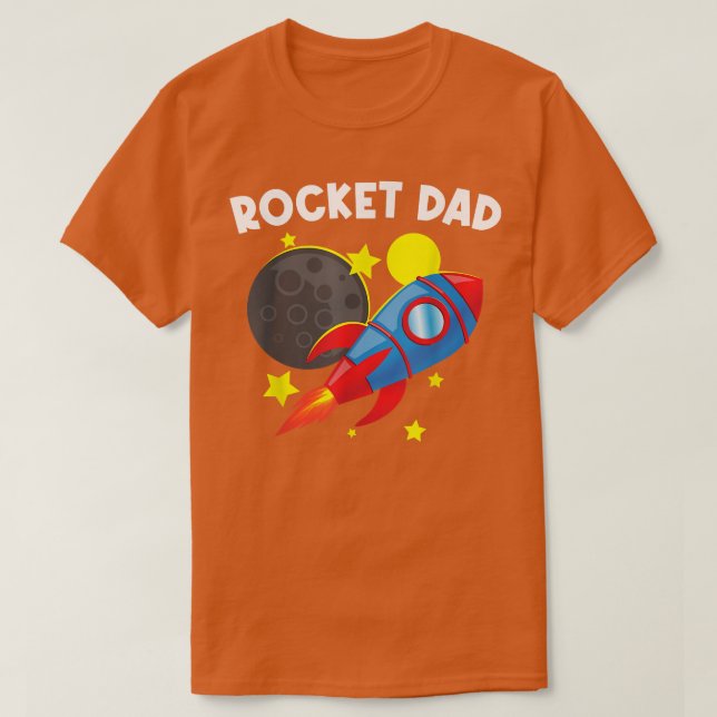 Cool Rocket For Dad Father Rockets Space Ship Spac T-Shirt (Design Front)