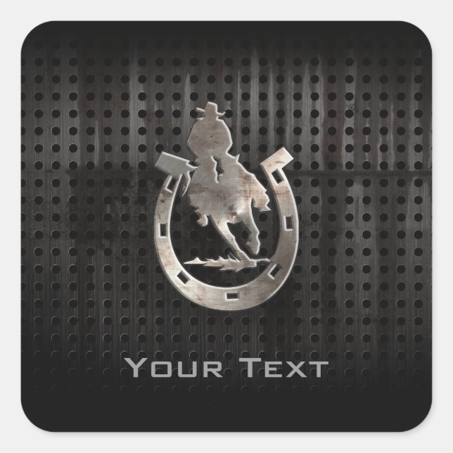 Cool Rodeo Square Sticker (Front)