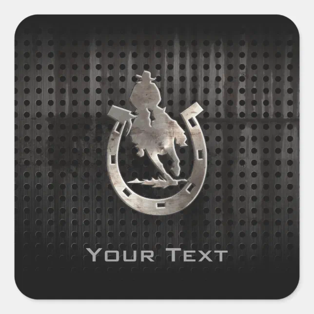 Cool Rodeo Decals Cool Rodeo Square Sticker | Zazzle