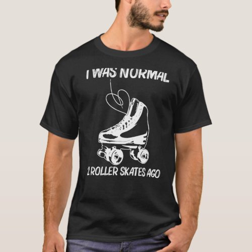 Cool Roller Skating For Men Women Retro Disco Derb T_Shirt