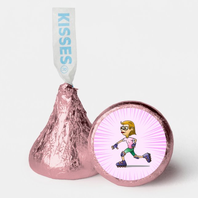 Cool Roller Skating Girl Hershey®'s Kisses® (Front)