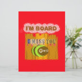 Cool Romantic Funny I Miss You I am Bored (Standing Front)