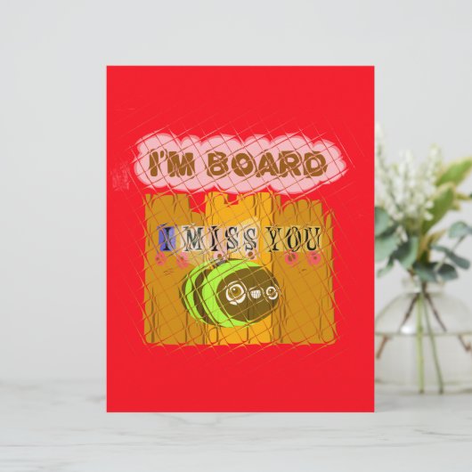 Cool Romantic Funny I Miss You I am Bored (Standing Front)