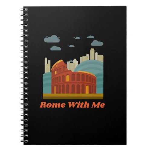 Cool Rome Travel Destination Design _ Rome With Me Notebook