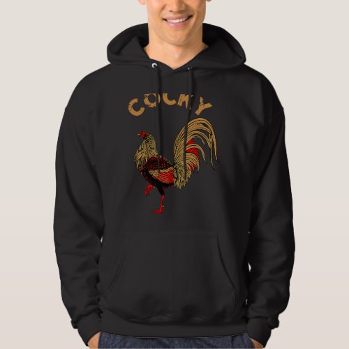 Cool Rooster Cocky Retro Vintage Chicken Tee