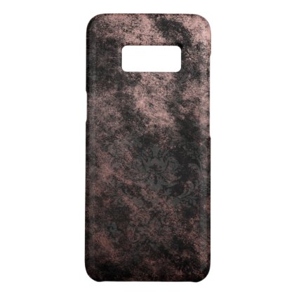 Cool Rose Gold Foil and Black Grunge Pattern Case-Mate Samsung Galaxy S8 Case
