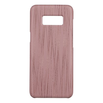 Cool Rose Gold Foil Striped Pattern Case-Mate Samsung Galaxy S8 Case