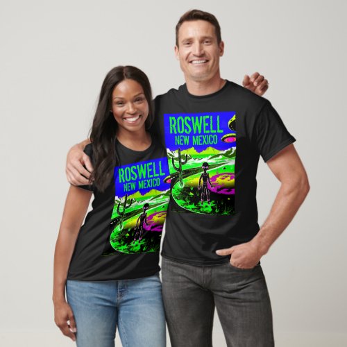 Cool Roswell New Mexico Alien Visit T_Shirt