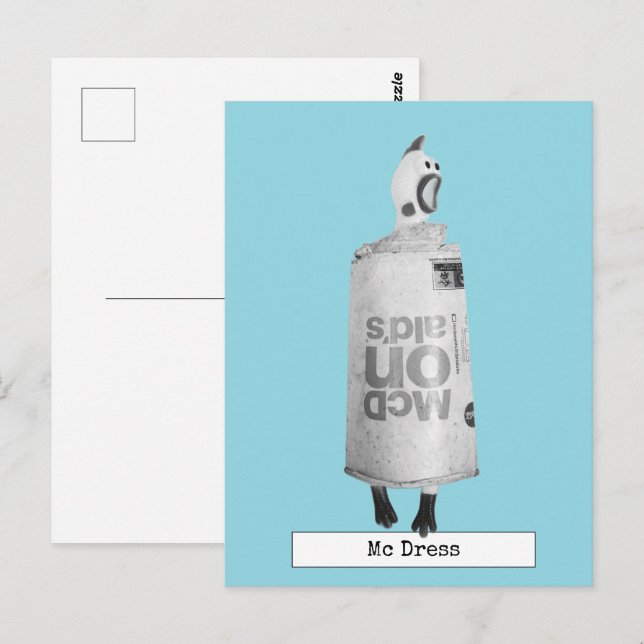 Cool Rubber Chicken Fashion Postcard (Front/Back)
