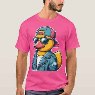Cool Rubber Duck Costume Gangster Style Funny Hip T-Shirt