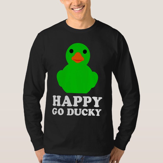 Cool Rubber Duck Lover Lucky Ducky Quack Cute Anim T-Shirt (Front)