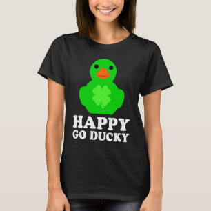 Cool Rubber Duck Lover Lucky Go Ducky Funny St Pat T-Shirt