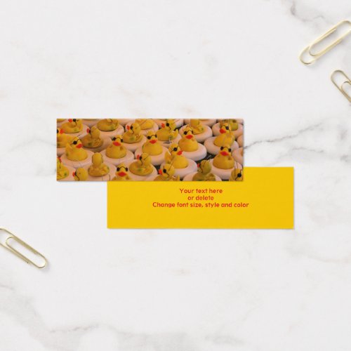 Cool Rubber Duckies Mini Bookmark
