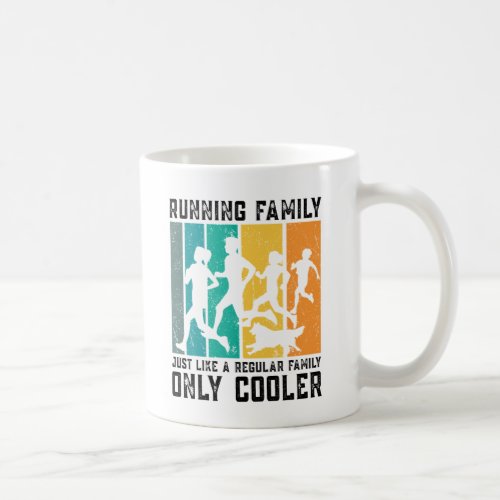 Cool Running Family Retro Vintage Marathon Runner Coffee Mug