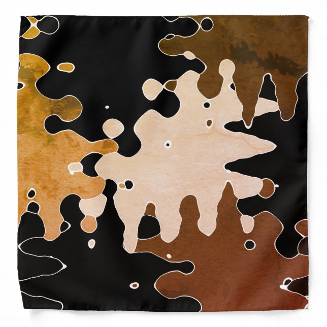 COOL Rustic Abstract Pattern Bandana (Front)