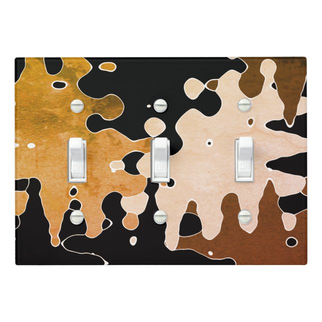 COOL Rustic Abstract Pattern Light Switch Cover (In Situ)