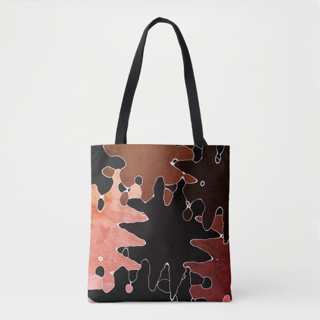 COOL Rustic Abstract Pattern Tote Bag (Front)