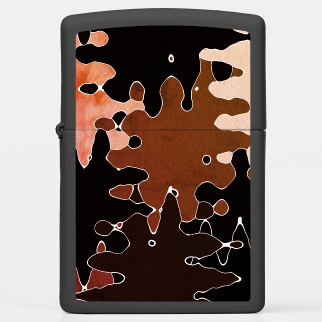COOL Rustic Abstract Shapes Zippo Lighter (Front)