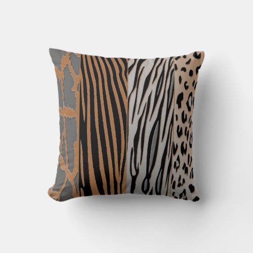 Cool Rustic Animal  Printed Zebra Stripe Pillow