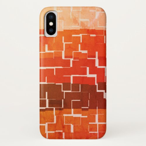 Cool Rustic Autumn Colors iPhone XS Case