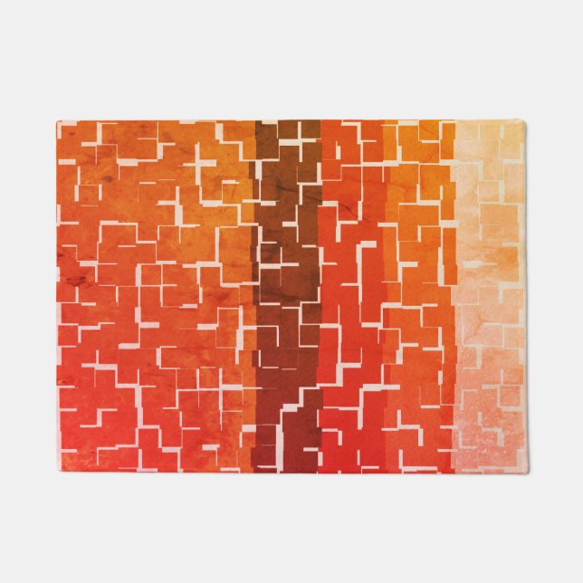 Cool Rustic Autumn Colors Doormat (Front)