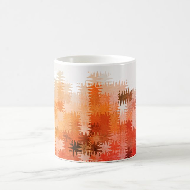 Cool Rustic Autumn Pattern Coffee Mug (Center)