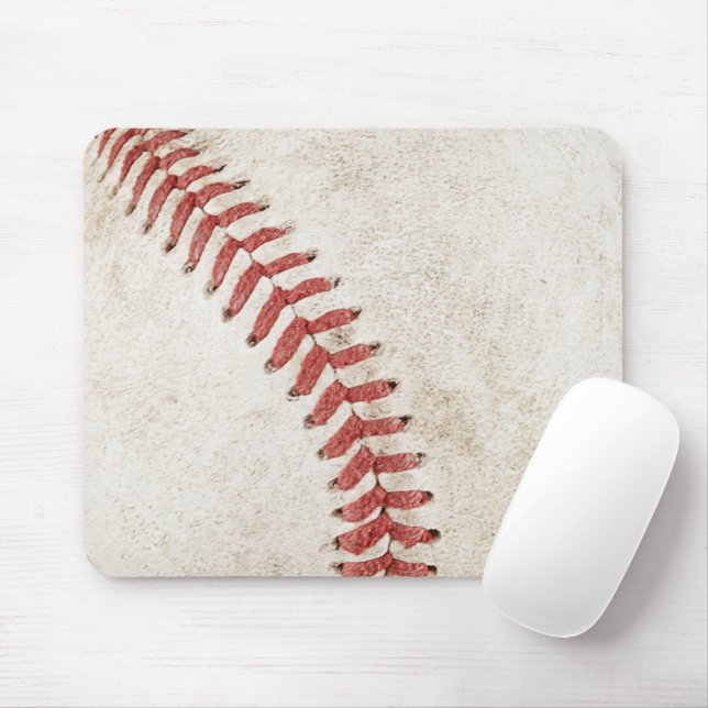 Cool rustic baseball illustration for him  mouse pad (With Mouse)