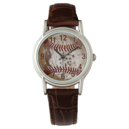 Cool Rustic BASEBALL Watch in many Styles