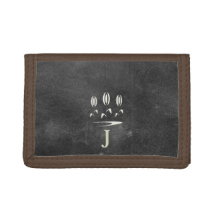 Cool Rustic Black Leather Look Gardener Wallet