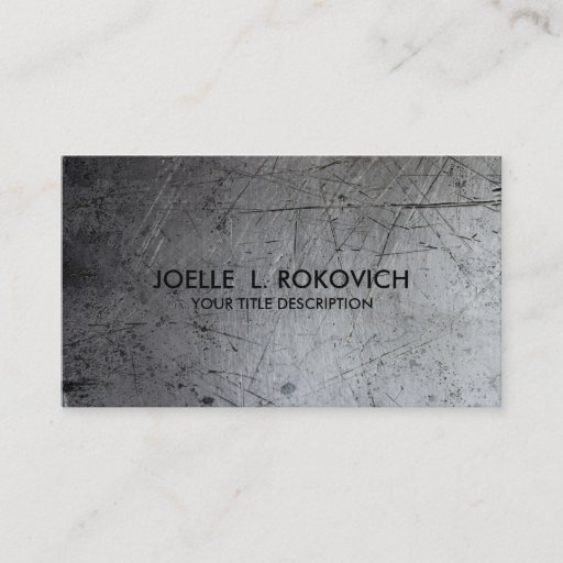Customizable Cool Rustic Grunge Generic Business Card Template