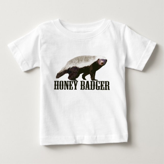 Cool Rustic Honey Badger Baby T-Shirt (Front)