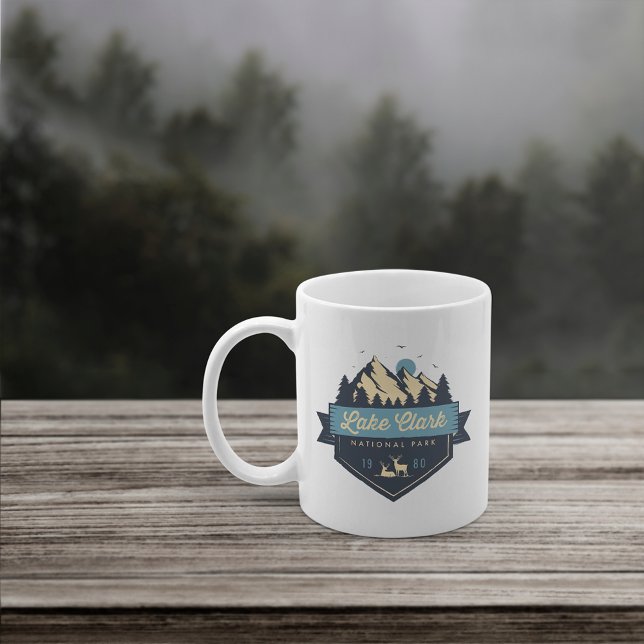 Cool Rustic Lake Clark National Park Coffee Mug (Creator Uploaded)