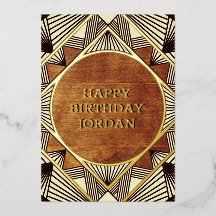Cool Rustic Retro Masculine Personalized Birthday