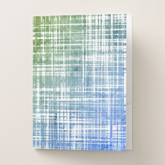 COOL Rustic Stripe Pattern Pocket Folder (Front)
