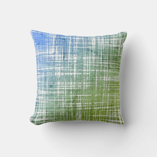 COOL Rustic Stripe Pattern Throw Pillow (Front)