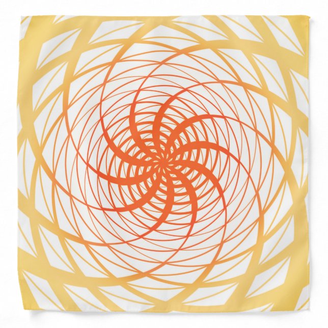COOL Rustic Twirl Pattern Bandana (Front)