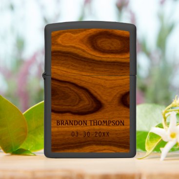 Cool Rustic Woodgrain Wood Pattern Zippo Lighter