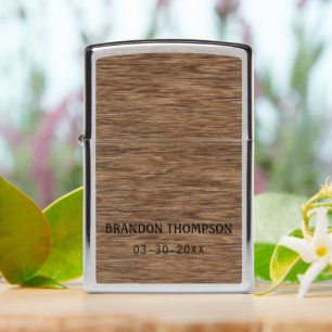 Cool Rustic Woodgrain Wood Pattern Zippo Lighter