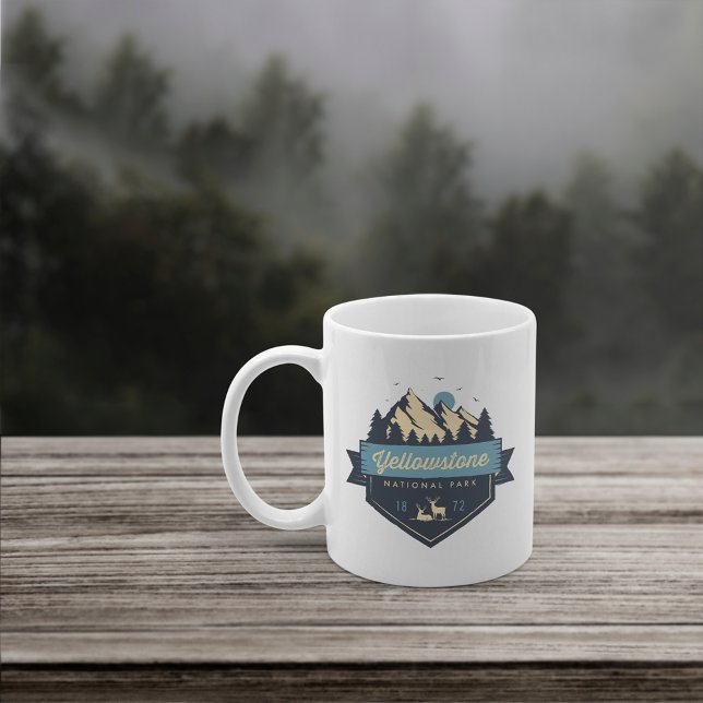 Cool Rustic Yellowstone National Park Coffee Mug (Creator Uploaded)