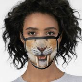 Cool Saber Tooth Tiger Face Mask (Worn Her)