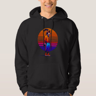 Cool Sable Antelope Modern Urban Style Sunset Retr Hoodie