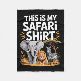 Cool Safari Costume For Men Women Adult Africa Saf Fleece Blanket
