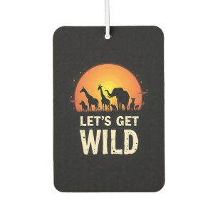 Cool Safari Design For Men Women Kids Safari Anima Air Freshener