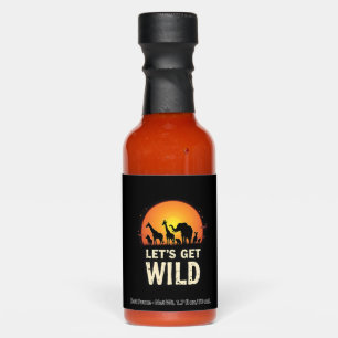 Cool Safari Design For Men Women Kids Safari Anima Hot Sauces
